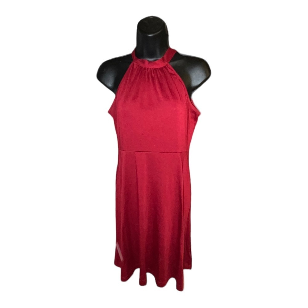 Gorlya Sleeveless burgundy‎ dress